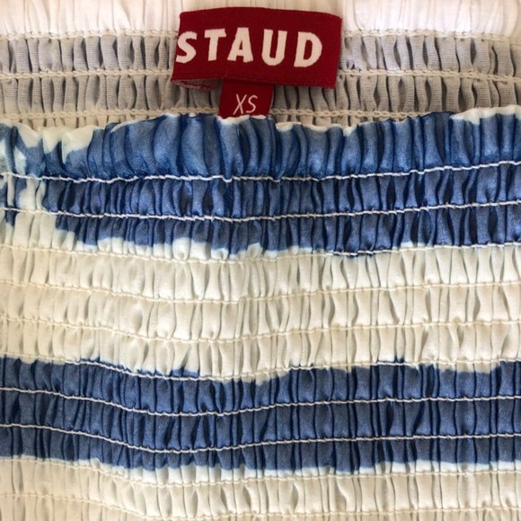 Staud Striped Off-The-Shoulder Crop Top - Picture 4 of 5